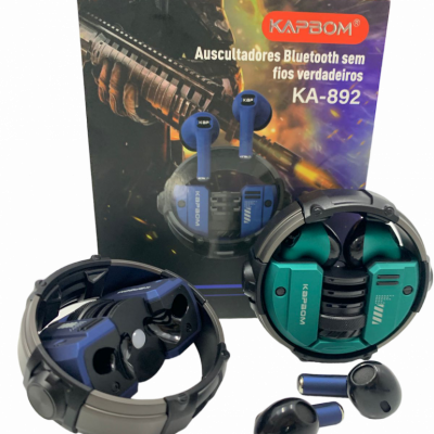 Fone Bluetooth Estrutura de metal Kapbom KA-892