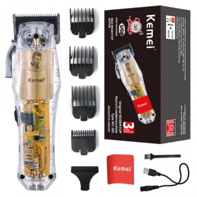 Máquina De Cortar Cabelo Transparente Kemei Ng203